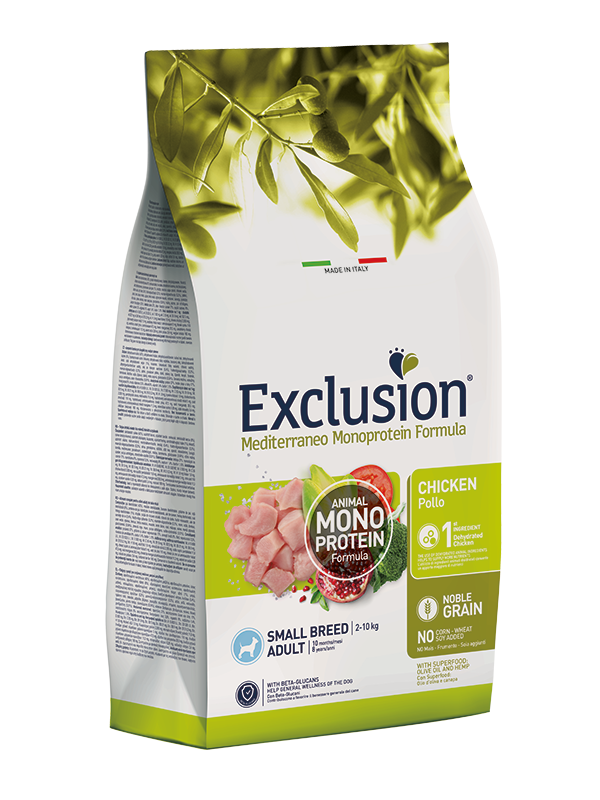 Exclusion Noble Grain Pollo per Cani Adulti Taglia Piccola 2 kg Exclusion Noble Grain Pollo per Cani Adulti Taglia Piccola 2 kg